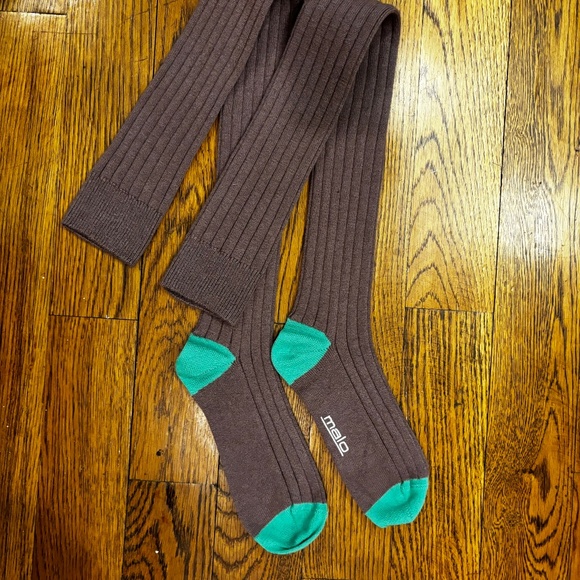 MALO cashmere over the knee socks